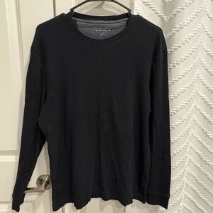 Club Room Black Long Sleeve Shirt